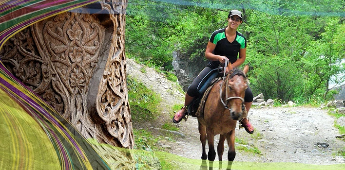 Equitazione in montagna