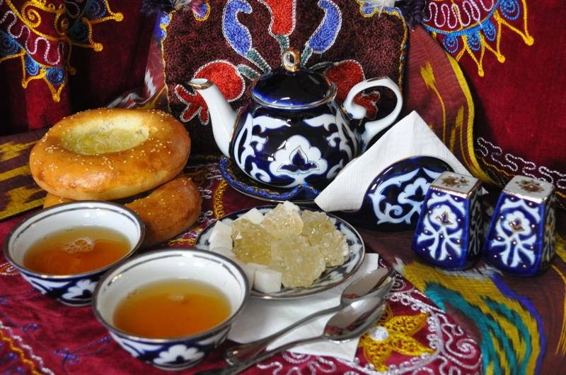 Cerimonia del tè in Uzbekistan