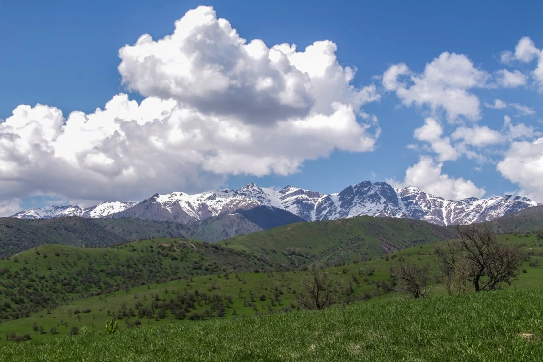 Paesaggio naturale in Uzbekistan