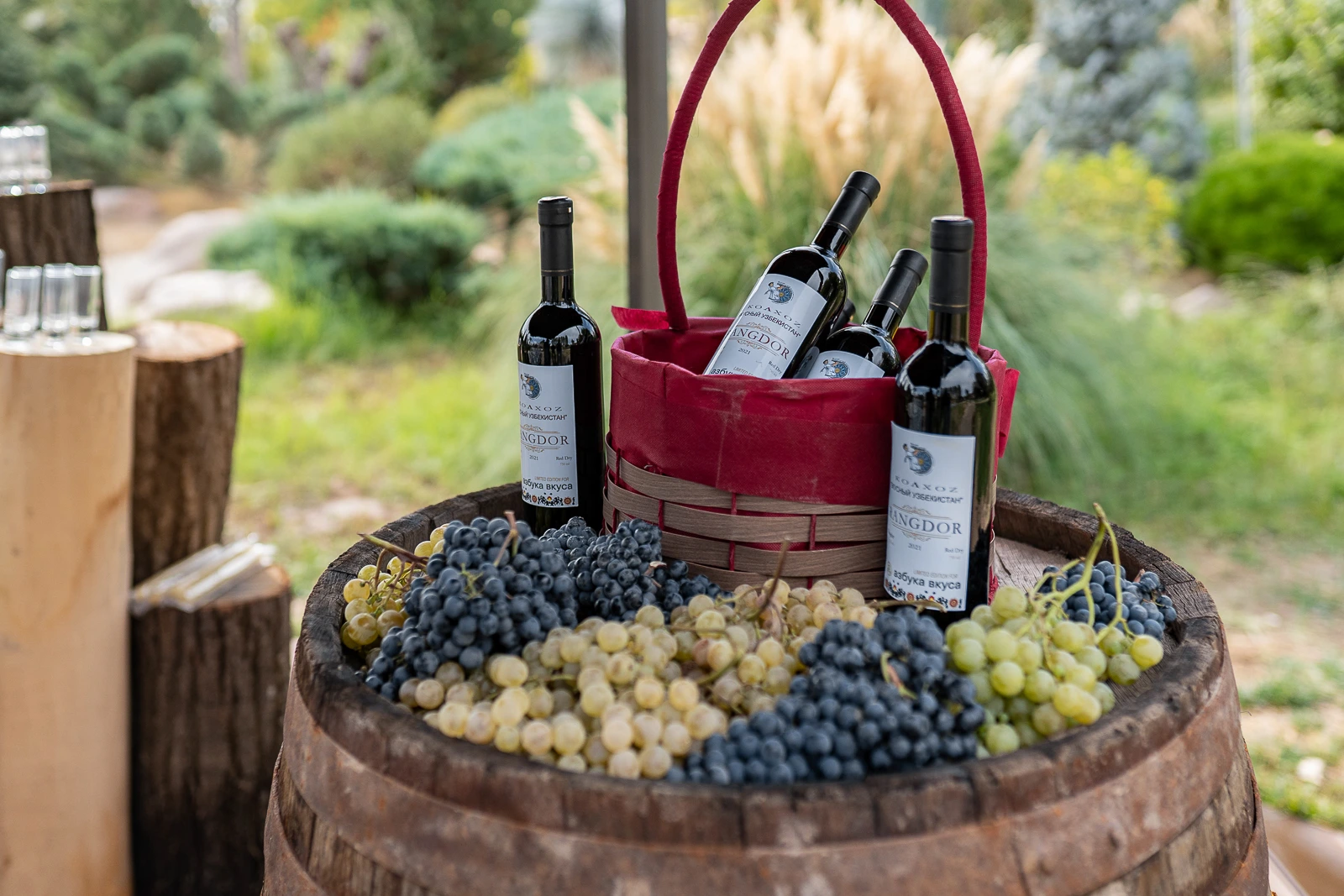 Degustazione di vino uzbeko