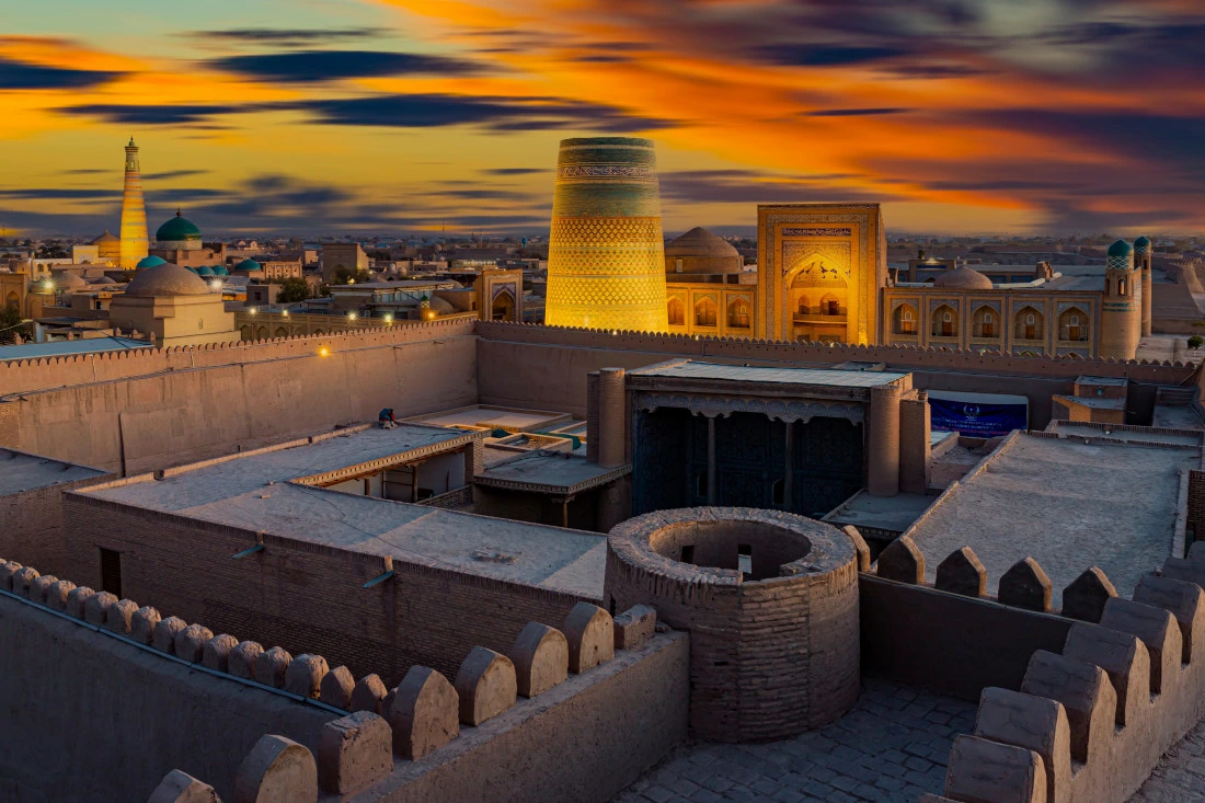 Vista di Khiva, Uzbekistan